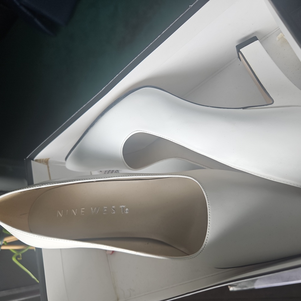 Nine West Classic White Heels